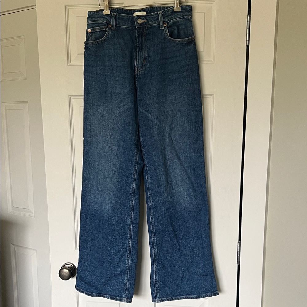 H&M Classic Wide-Leg Women’s Jeans - Blue